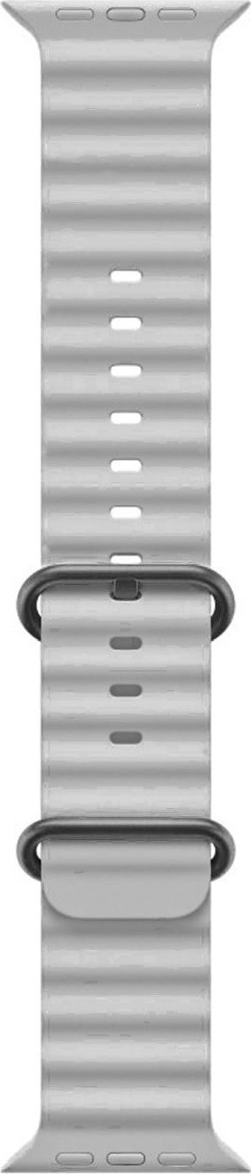 42-49Mm Yeni Nesil Apple Uyumlu Akıllı Saat Kordonu Silikon Gri