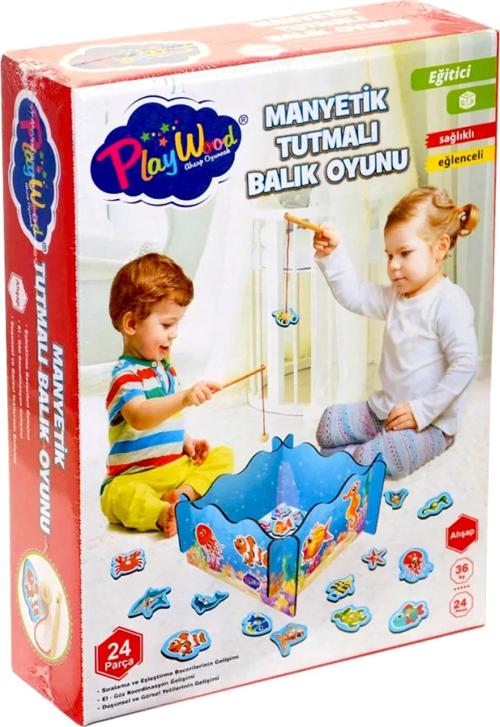 Playwood Ahşap Manyetik Balık Tutma Oyunu
