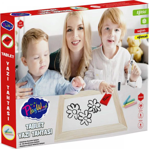 Playwood Ahşap Tablet Yazı Tahtası