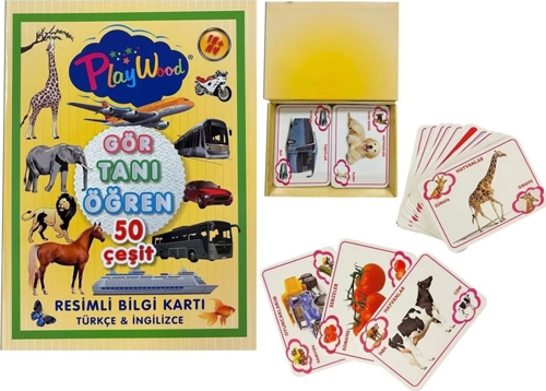 Playwood Gör-Tanı-Öğren Eğitici Resimli Bilgi Kartları