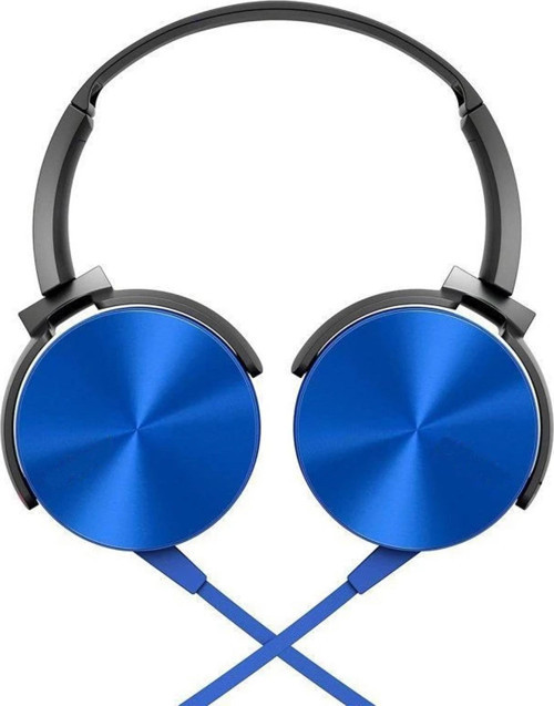 Hd Extra Bass Kablolu Mikrofonlu Kulaklık Mavi
