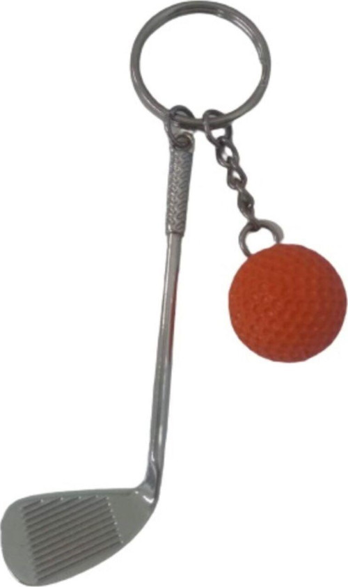 Gerçekçi Golf Tasarımlı Şık Anahtarlık Kolye Çanta Süsü Golf Keychain Turuncu Renk