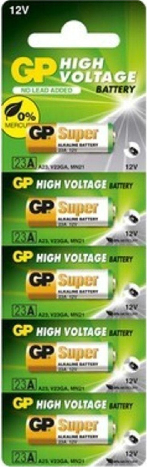 Gp 23A V23Ga Mn21 12V Alkalin Pil Kepenk Anahtar Pili Beşli Paket