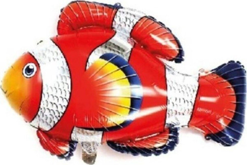 Folyo Balon Doğum Günü Balonu Balonu 90 X 71 Cm Turuncu Balık