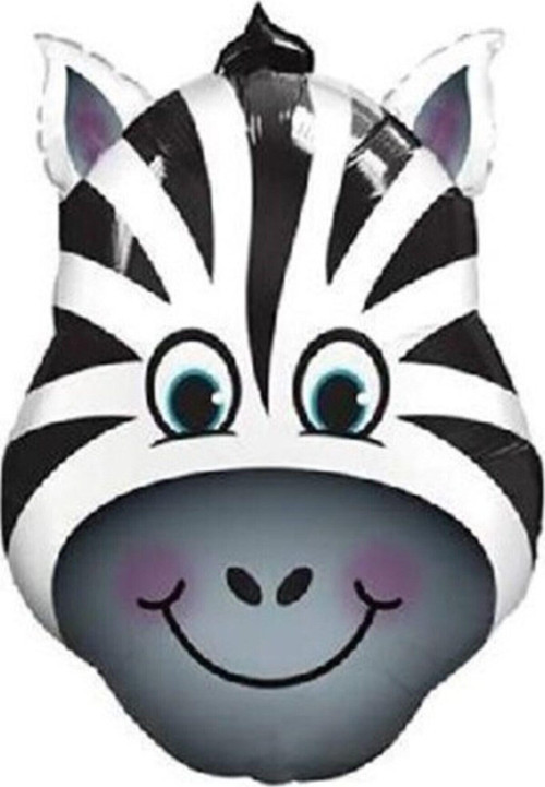 Folyo Balon Doğum Günü Balonu Parti Balonu 45 Cm Zebra
