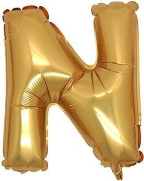 N Folyo Balon Gold 100 Cm Helyum Balon Uçan Balon
