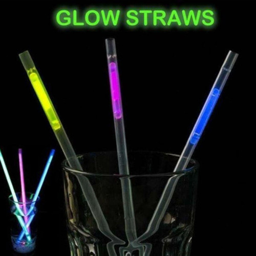 Karanlıkta Parlayan Glow Stick Fosforlu Pipet 3 Renk 3 Adet