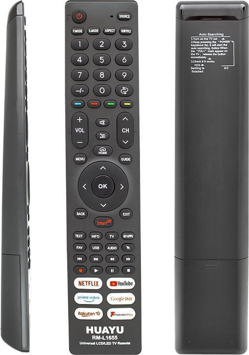 Kl Rm-L1655 Netflıx-Youtube-Google Play Tuşlu Unıversal Lcd Led Tv Kumanda (4741)