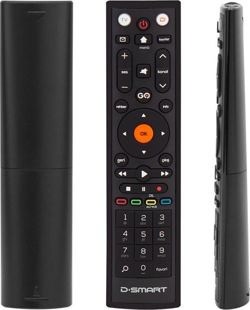 Orjinal Kr D-Smart Hd Blue Go Tuşlu Yeni Nesil Uydu Kumandası (4741)