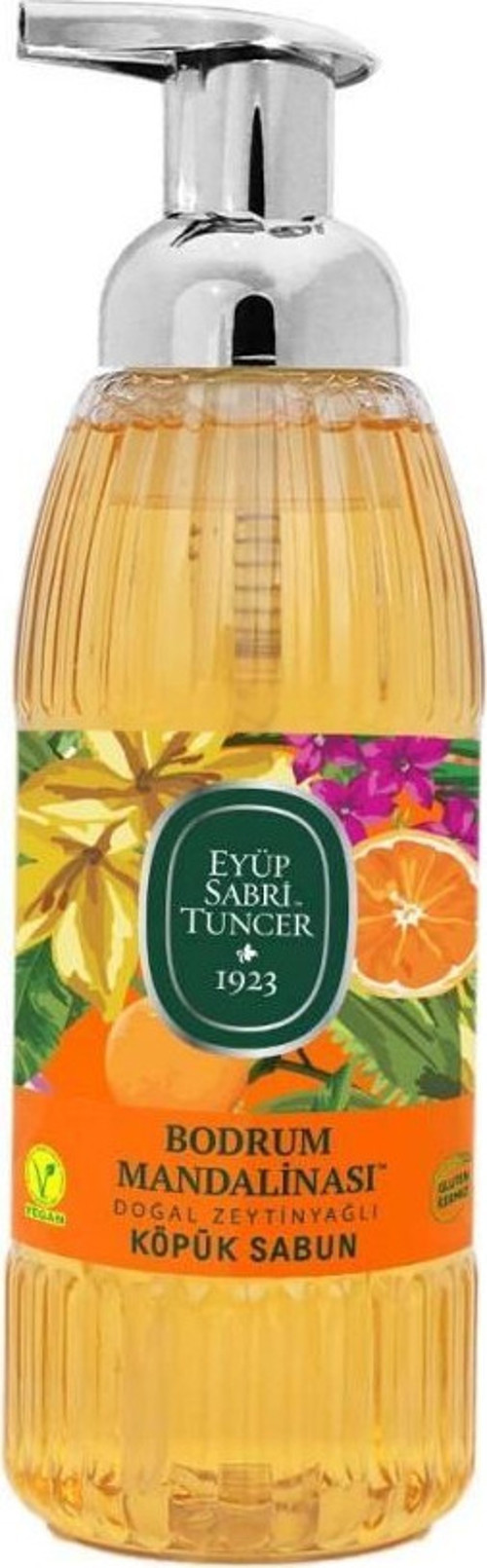 Doğal Zeytinyağlı Köpük Sabun 500 Ml Bodrum Mandalinası