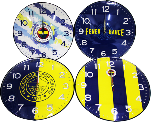 Fenerbahçe - Fb Taraftar Metal Duvar Saati Lisanslı (4741)