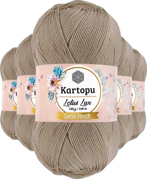 5 Adet Lotus Lux Bikini Büstiyer Bluz Simli Örgü İpi K861 Bej