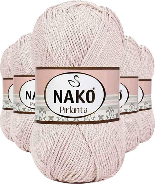 5 Adet Pırlanta Amigurumi El Örgü İpi Yünü Bal Köpüğü 10889