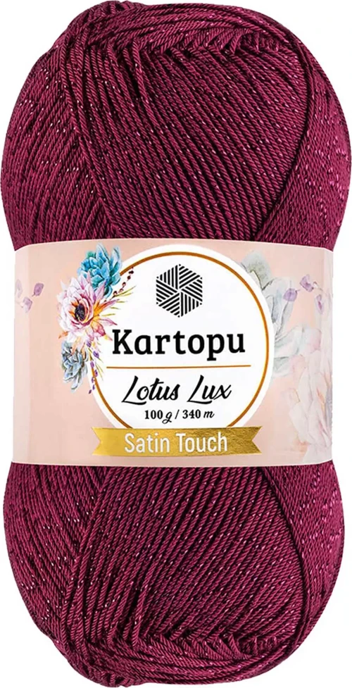 1 Adet Lotus Lux Bikini Büstiyer Bluz Simli Örgü İpi K747 Vişne