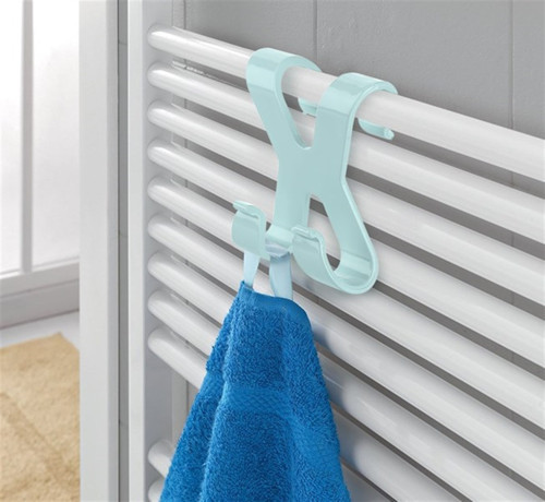 Hang İt Pratik Kolay Taşımabilir Havlupan 2 Kancalı Banyo Askısı (4741)