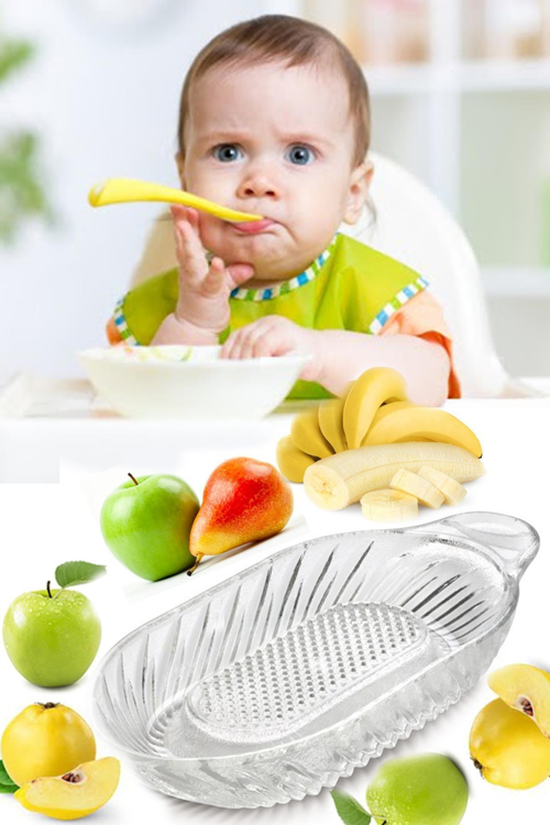 Cam Elma Ve Sebze Rendesi Bebekler İçin Yemek Hazırlama