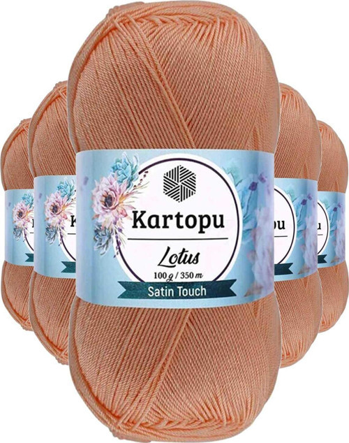 5 Adet Lotus Bikini Büstiyer Bluz Örgü İpi K277 Şeftali