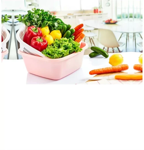 Çok Amaçlı Kare Çiftli Süzgeç Renkli Royaleks-Çnk2229