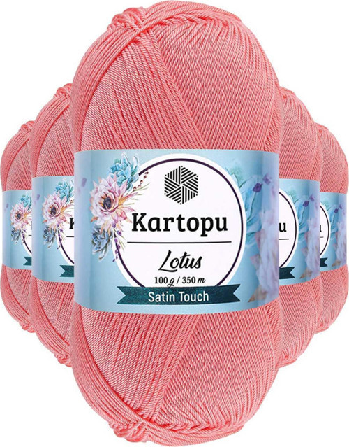 5 Adet Lotus Bikini Büstiyer Bluz Örgü İpi K766 Gül Pembe