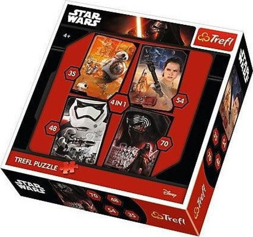 34263 Trefl Puzzle Star Wars Episode Vıı 4'Lü 35+48+54+70 Parça Puzzle