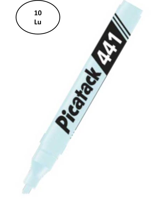 Picatack 441 Fosforlu İşaretleme Kalemi Pastel Yeşil 10'Lu