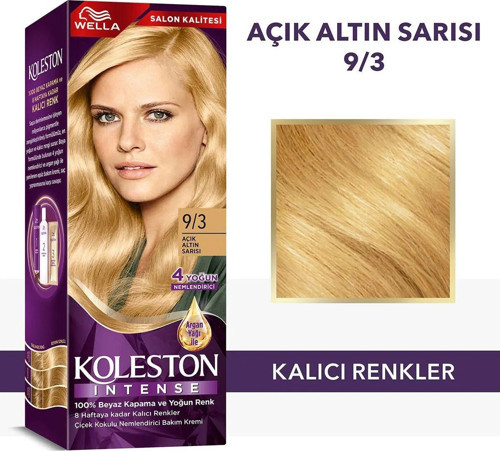 Koleston Intense Saç Boyası 9/3 Açık Altın Sarısı - Salon Kalitesi