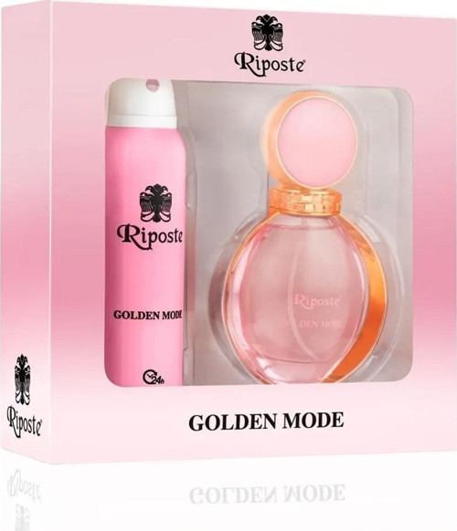 Riposte Kadın Parfüm & Deodorant Seti Golden Mode For Women 85 Ml