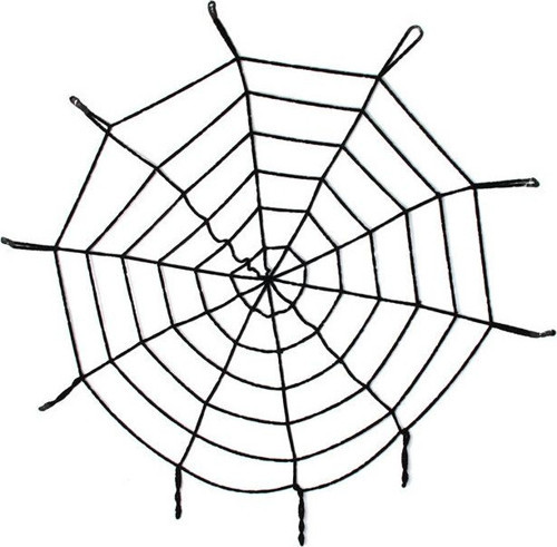Halloween Cadılar Bayramı Örümcek Ağ Dekor Siyah 1.5 Metre