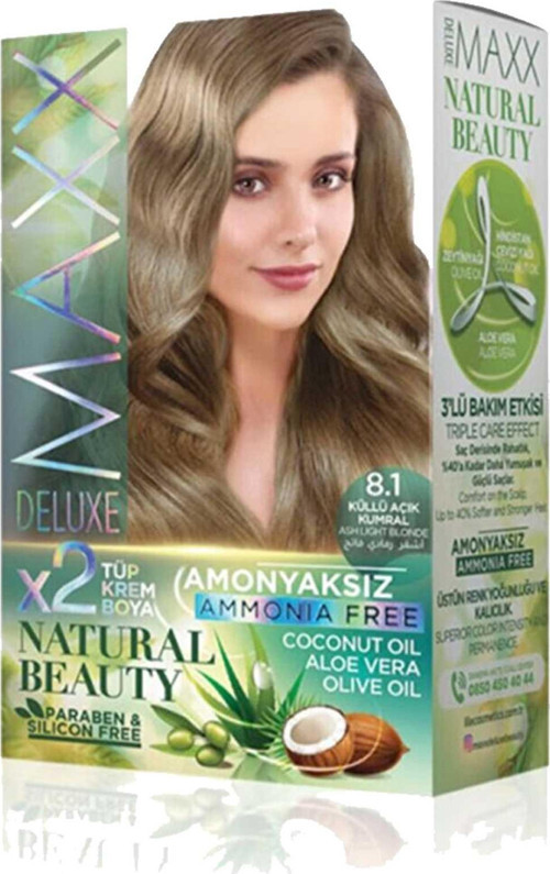 Natural Beauty Amonyaksız Saç Boyası 8.1 Küllü Açık Kumral