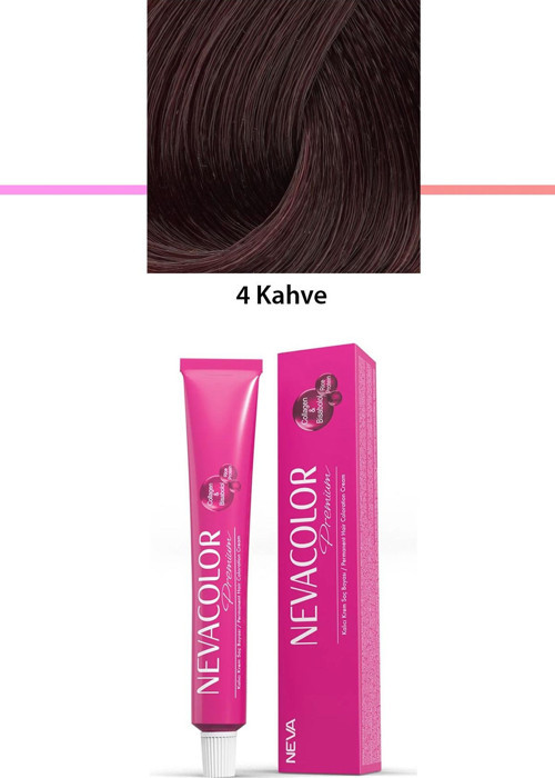 Premium 4 Kahve - Kalıcı Krem Saç Boyası 50 G Tüp