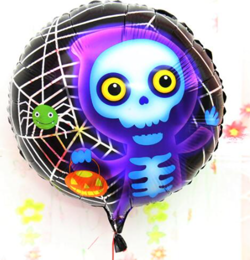 Halloween İskelet Hayalet Folyo Balon 18 İnç (4741)