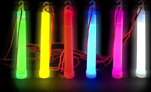 Karanlıkta Yanan Asılabilir İp Aparatlı Glow Stick Kolye Glow Stick Lamba 6 Adet 6 Renk 15 Cm
