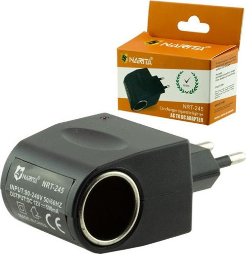 Narita Nrt-245 Ac To Dc Çakmak Fişi 220 Volt Çevirici Adaptör (4741)