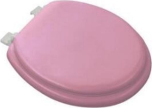 Pembe Yumuşak Klozet Kapak Büyük Puf 42X41 Cm (4741)