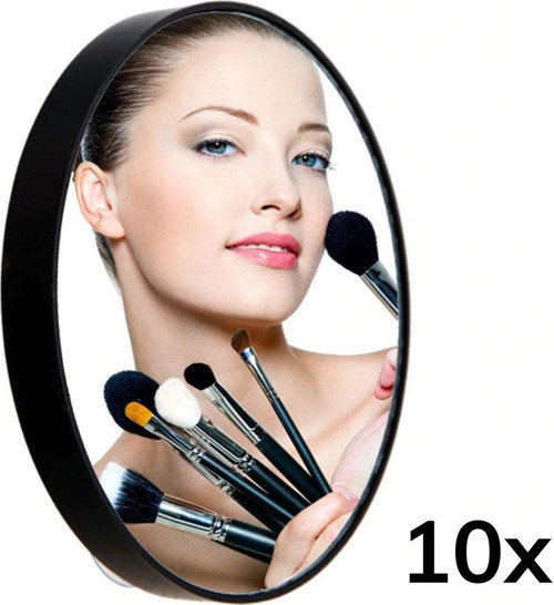 10X Büyüteçli Vantuzlu Pratik Kullanışlı Makyaj Lens Tıraş Aynası (4741)
