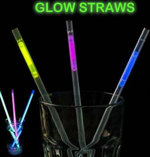 Karanlıkta Parlayan Glow Fosforlu Pipet 3 Renk 3 Adet (4741)