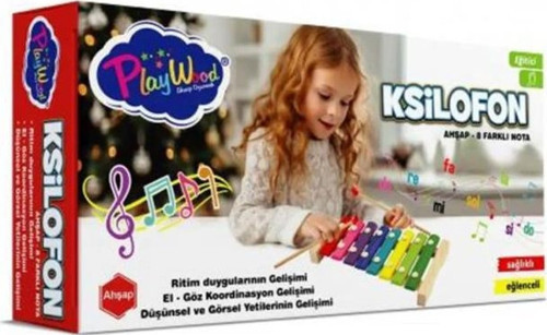 Playwood Ahşap 8 Farklı Notalı Ksilofon 405