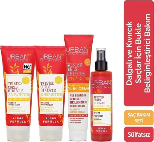 Hibiscus&Shea Butter Kıvırcık&Dalgalı Saçlara Özel Bukle Belirginleştirici Saç Bakım Seti