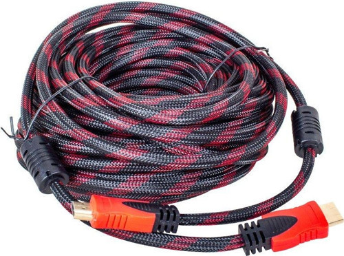 24K 1.4V 3D ALTIN UÇLU 25 METRE ÖRGÜLÜ POŞETLİ HDMI KABLO
