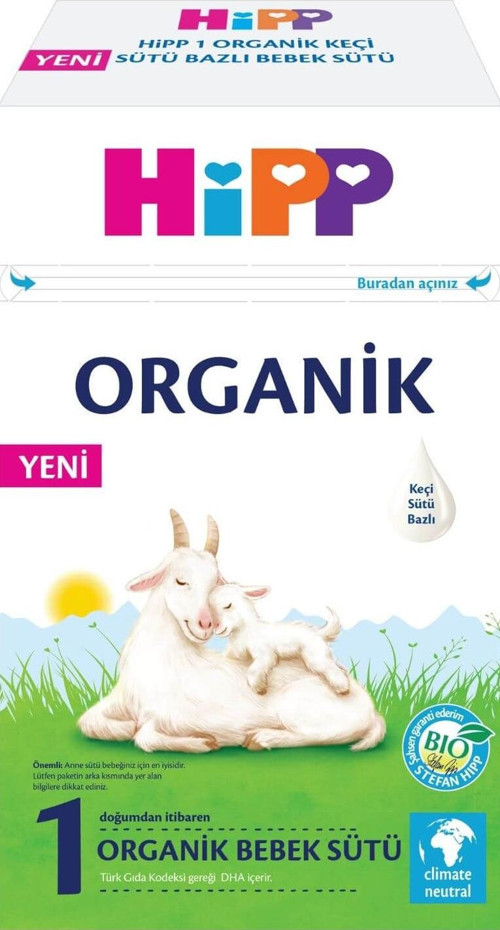 1 Organik Keçi Sütü Bazlı Bebek Sütü 400 gr