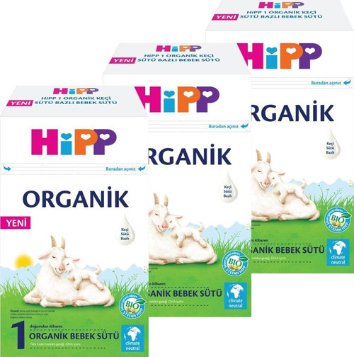 1 Organik Keçi Sütü Bazlı Bebek Sütü 400 gr x 3 Adet