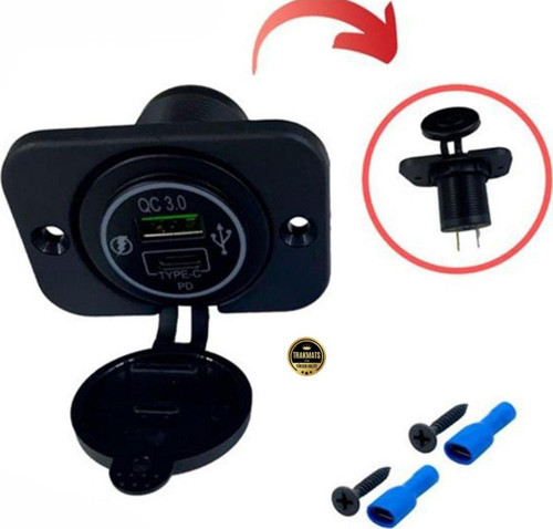 Tarkmats Renault Megane 2 Hb 2005 Otomobil Ve Marine Uygun 9-30V Type-C Pd Ve Usb Soket