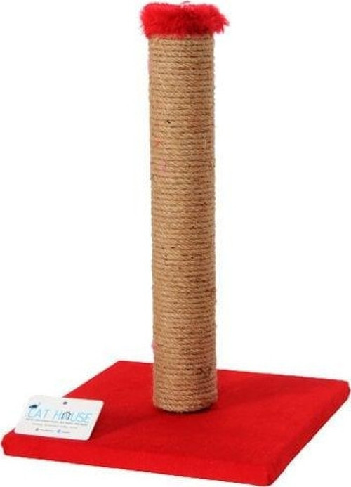 T01 Kedi Tırmalama Tahtası Kırmızı 42 Cm