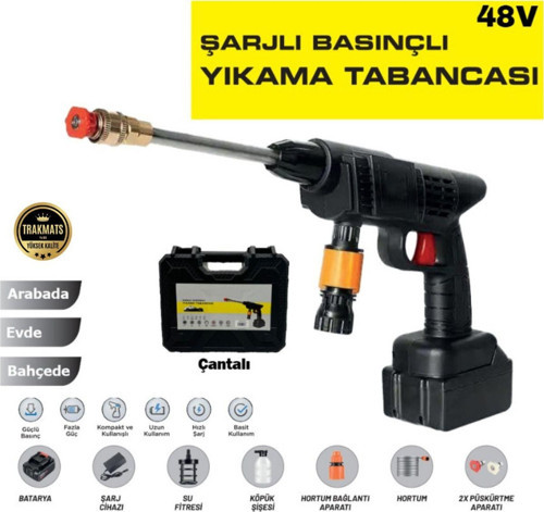 Tarkmats Bmw 5 Serisi E39 Sedan 2001 Kablosuz Basınçlı Oto Yıkama Ve Bahçe Sulama Makinesi