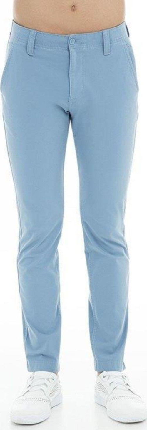 Erkek Mavi Flex Skinny Fit Keten Pantolonu 59376