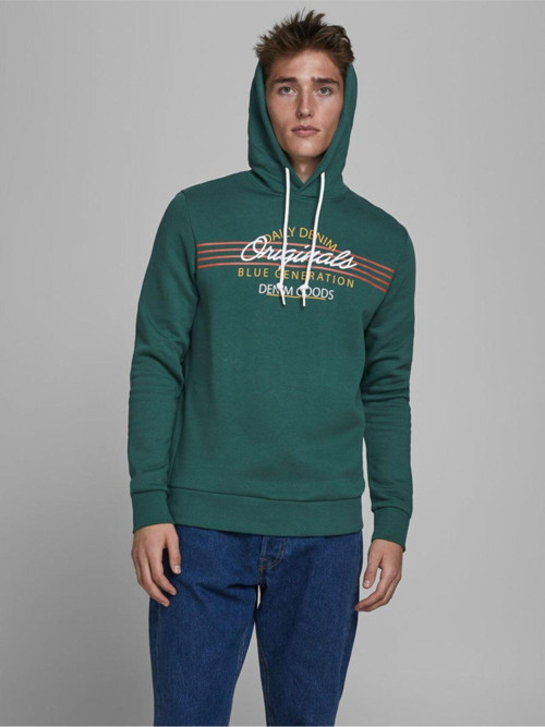 Tonni Sweat Hood Sts Erkek Yeşil Sweatshirt 12176798-21