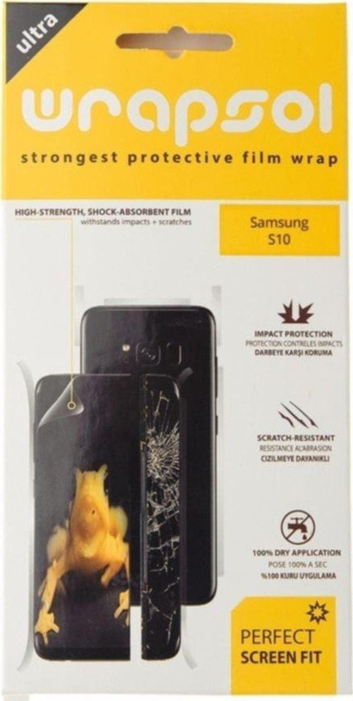 Galaxy S10 360 ° Full Body Ekran Koruyucu Kaplama Ön Arka Yan Darbe Emici Poliüretan Film