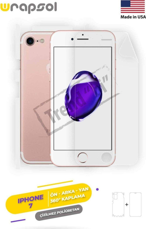 Iphone 7 360 ° Full Body Ekran Koruyucu Kaplama Ön Arka Yan Darbe Emici Poliüretan Film