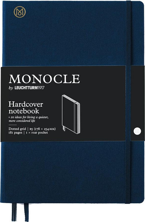 Monocle Sert Kapak B5 Noktalı Defter Lacivert 363352