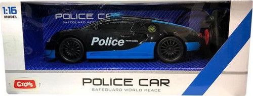 s Scaled Rc Model 27 Mhz Full Fonksiyonlu Uzaktan Kumandalı İşıklı Bugatti Veyron Polis Arabası 3689 A4
